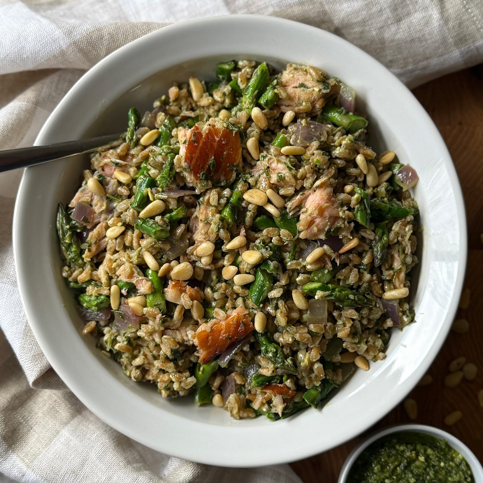 Smoked Salmon Farro Salad