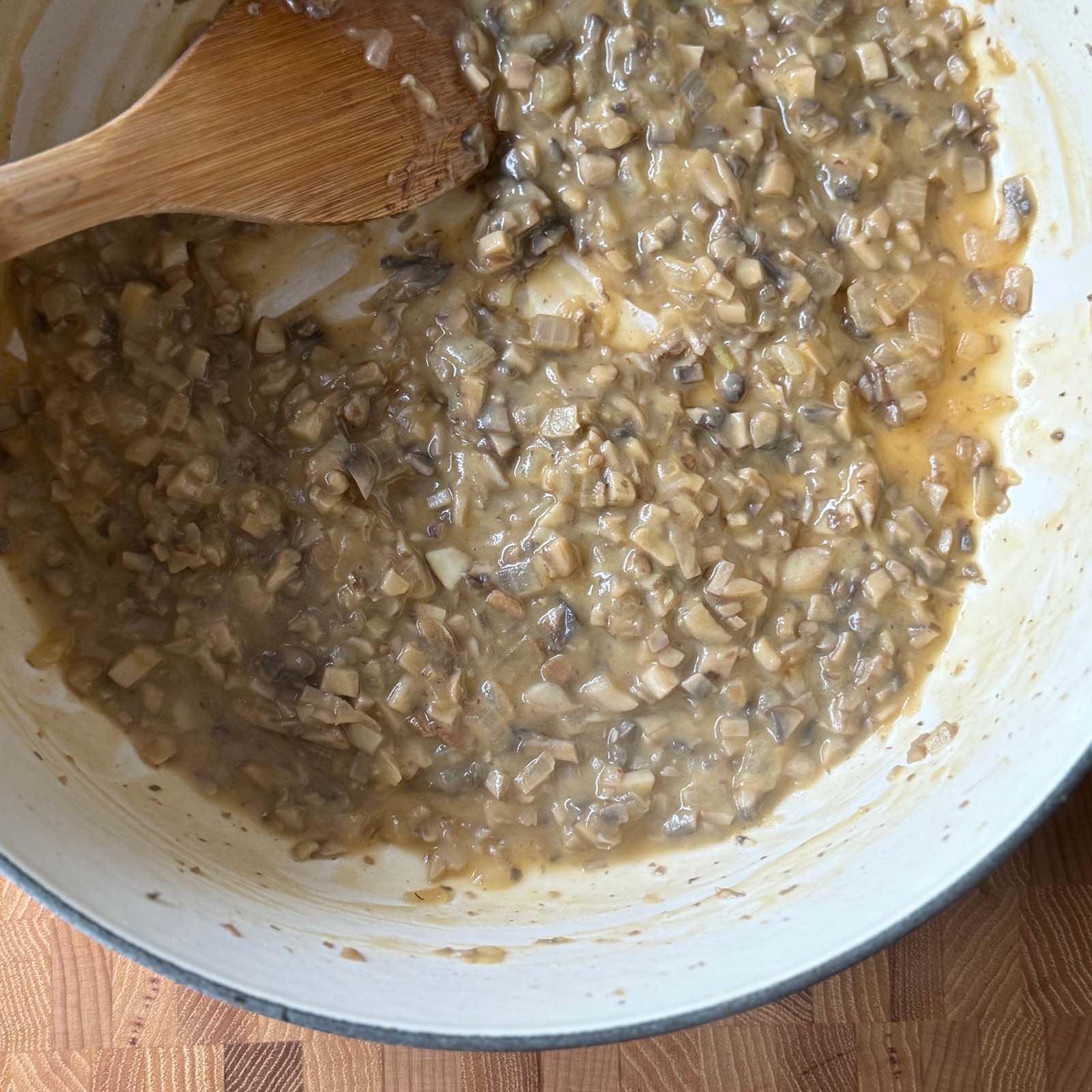Add Stock to Deglaze the Pan
