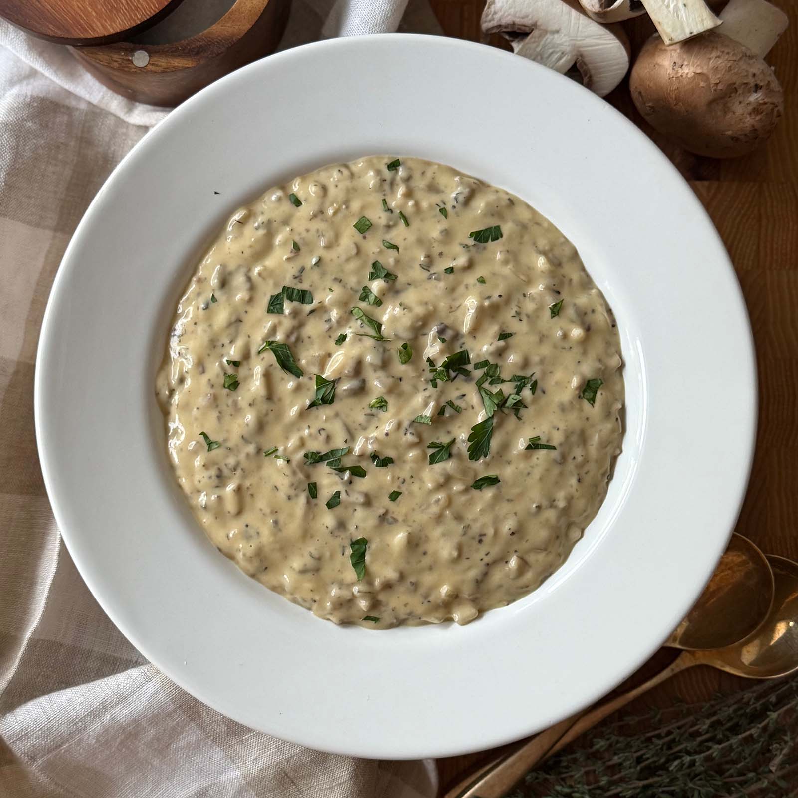 Dairy Free Cream of Mushroom Soup