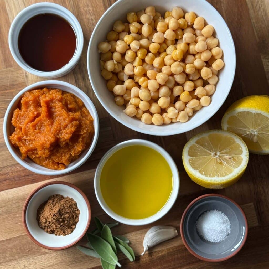 Pumpkin Hummus Ingredients