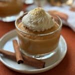 Pumpkin Pie Mousse with Tofu and Whipped Cream
