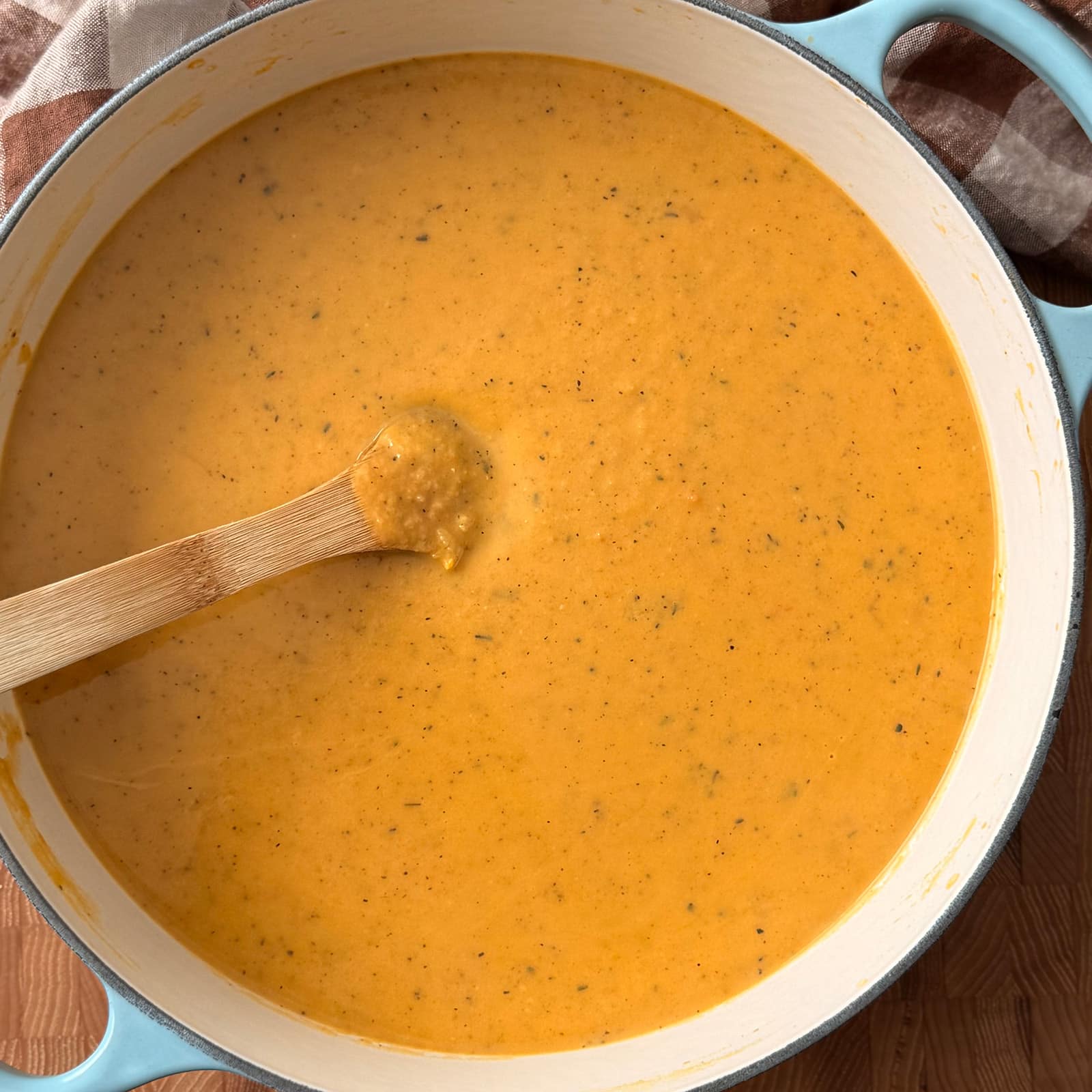 Creamy Acorn Squash Soup with Sweet Potato