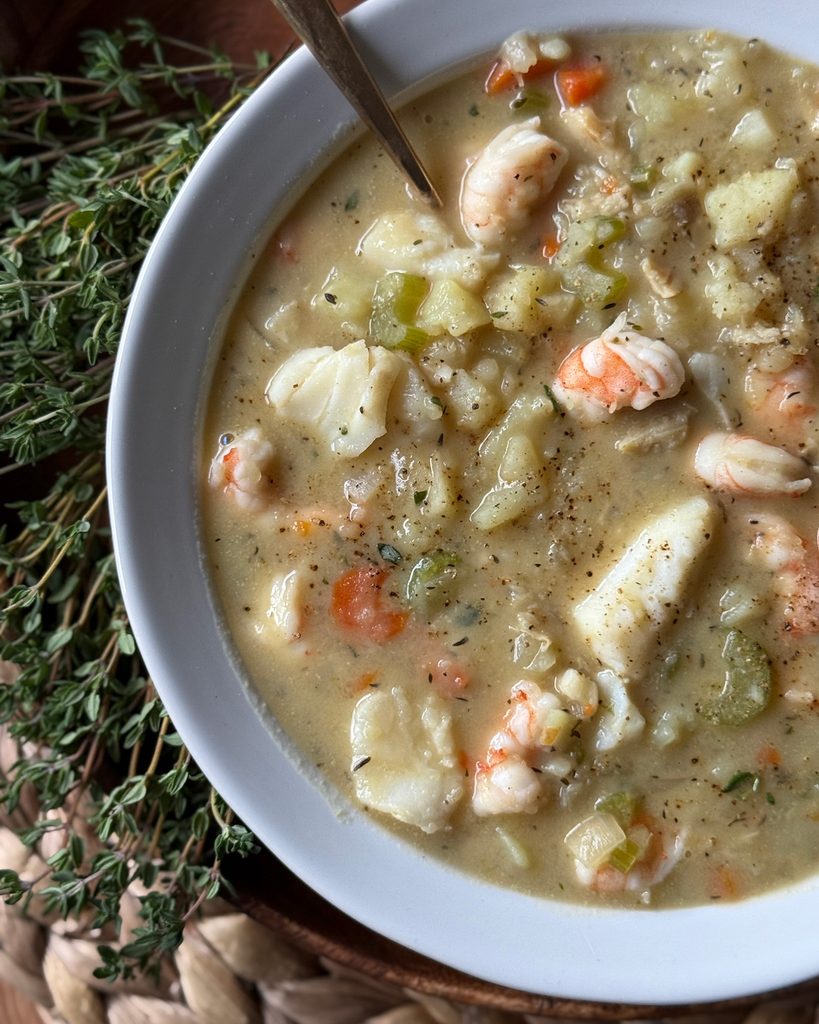 Dairy Free Seafood Chowder