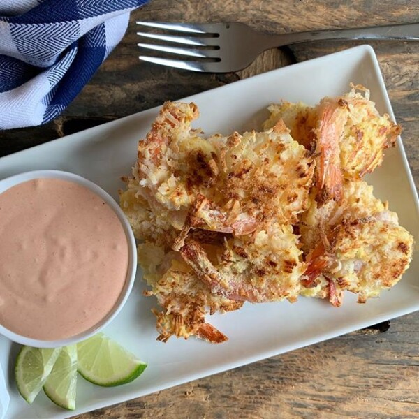 Lightened-Up Coconut Shrimp