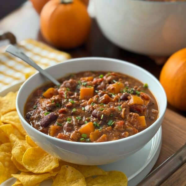 Pumpkin Chili in a Bowl