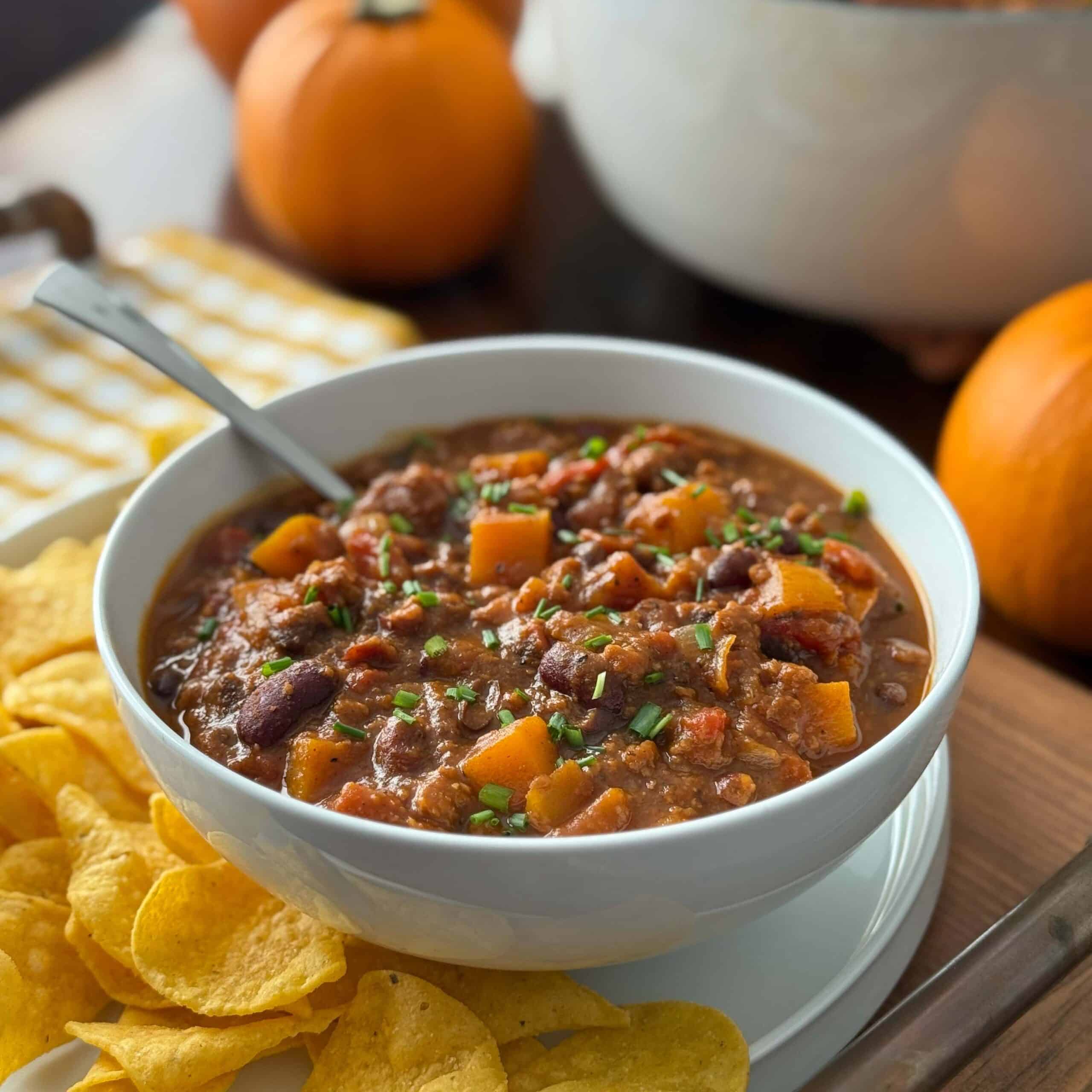 Pumpkin Chili in a Bowl