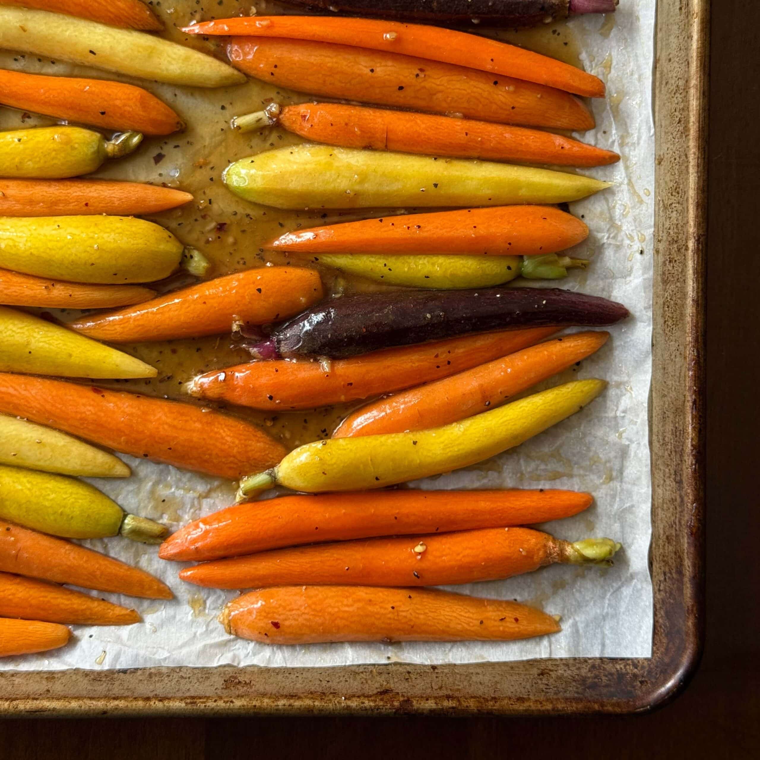3 Coat Carrots in Maple Glaze