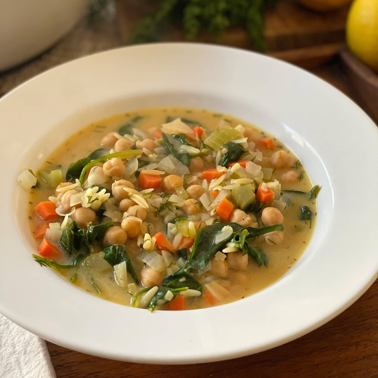 Greek Lemon Orzo Soup