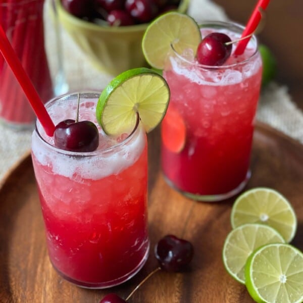 Drive-In Cherry Limeade made with Cherry Limeade Syrup.