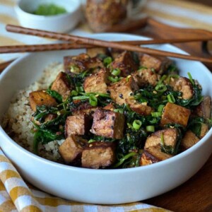 Tofu and Spinach Stir Fry