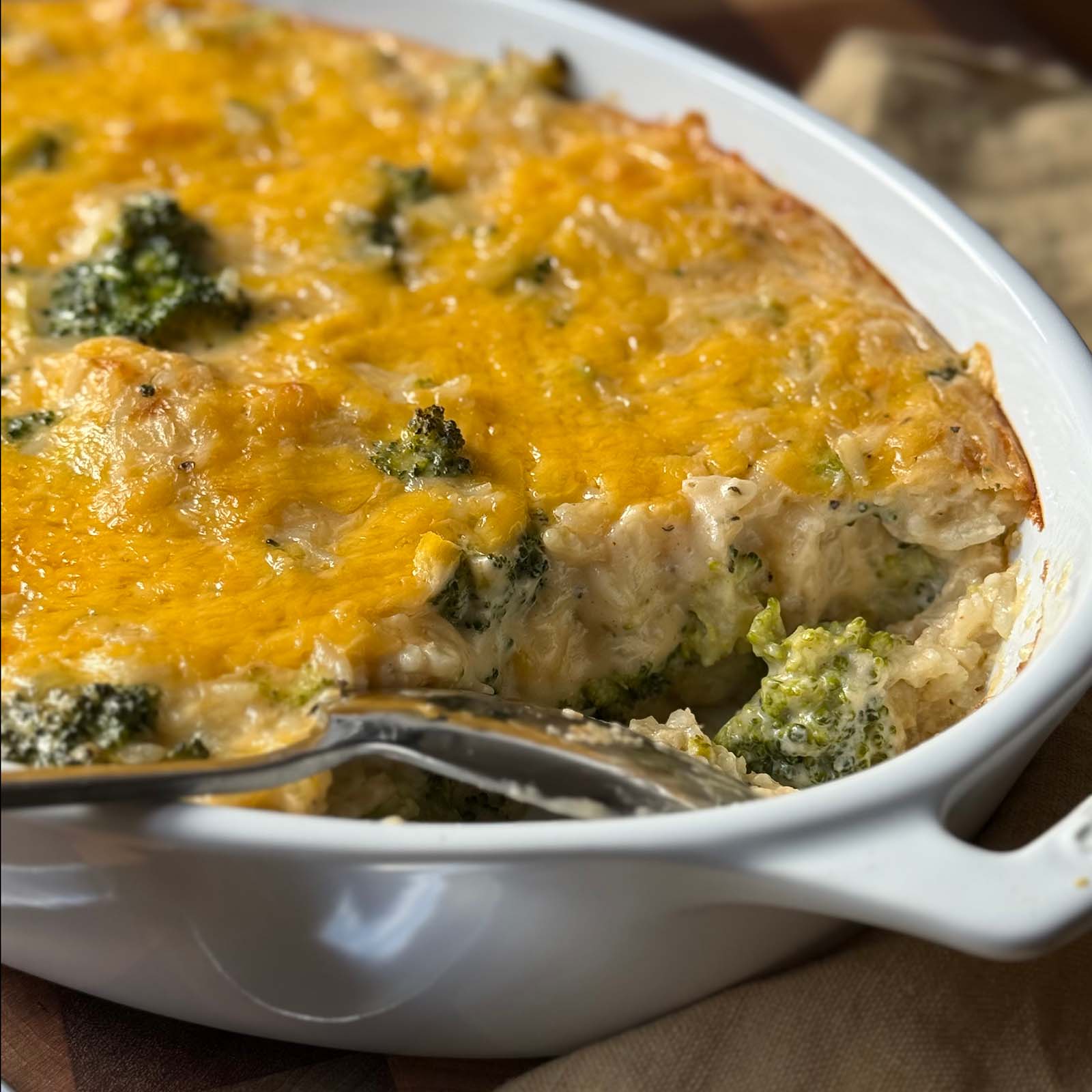 Broccoli Rice and Cheese Casserole