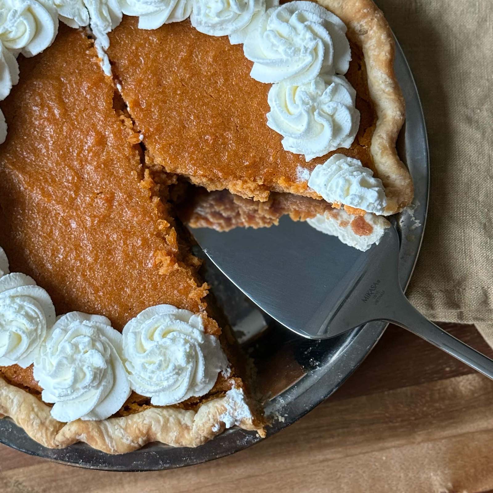 Sweet Potato Pie Cut