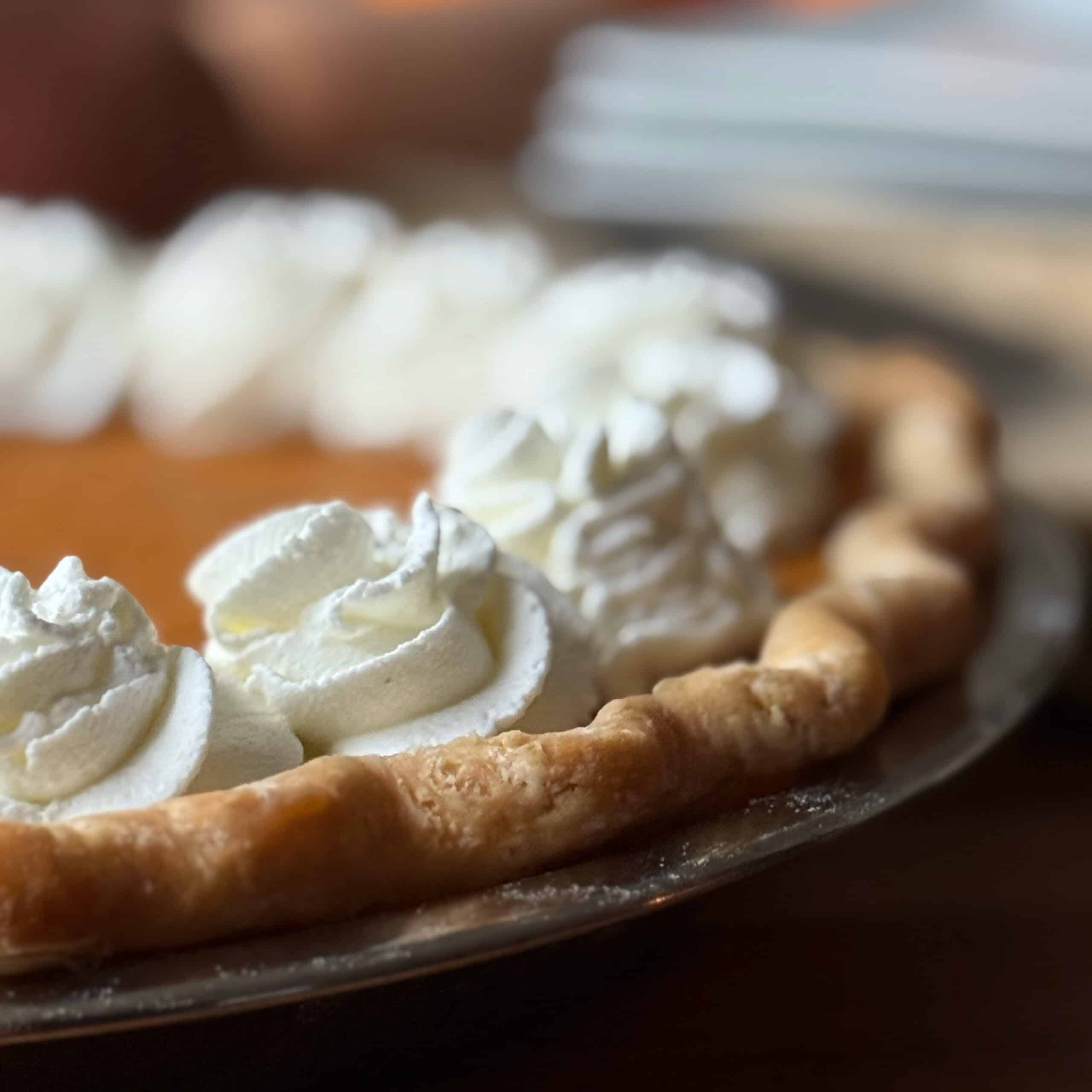 Sweet Potato Pie with Vanilla Whipped Topping