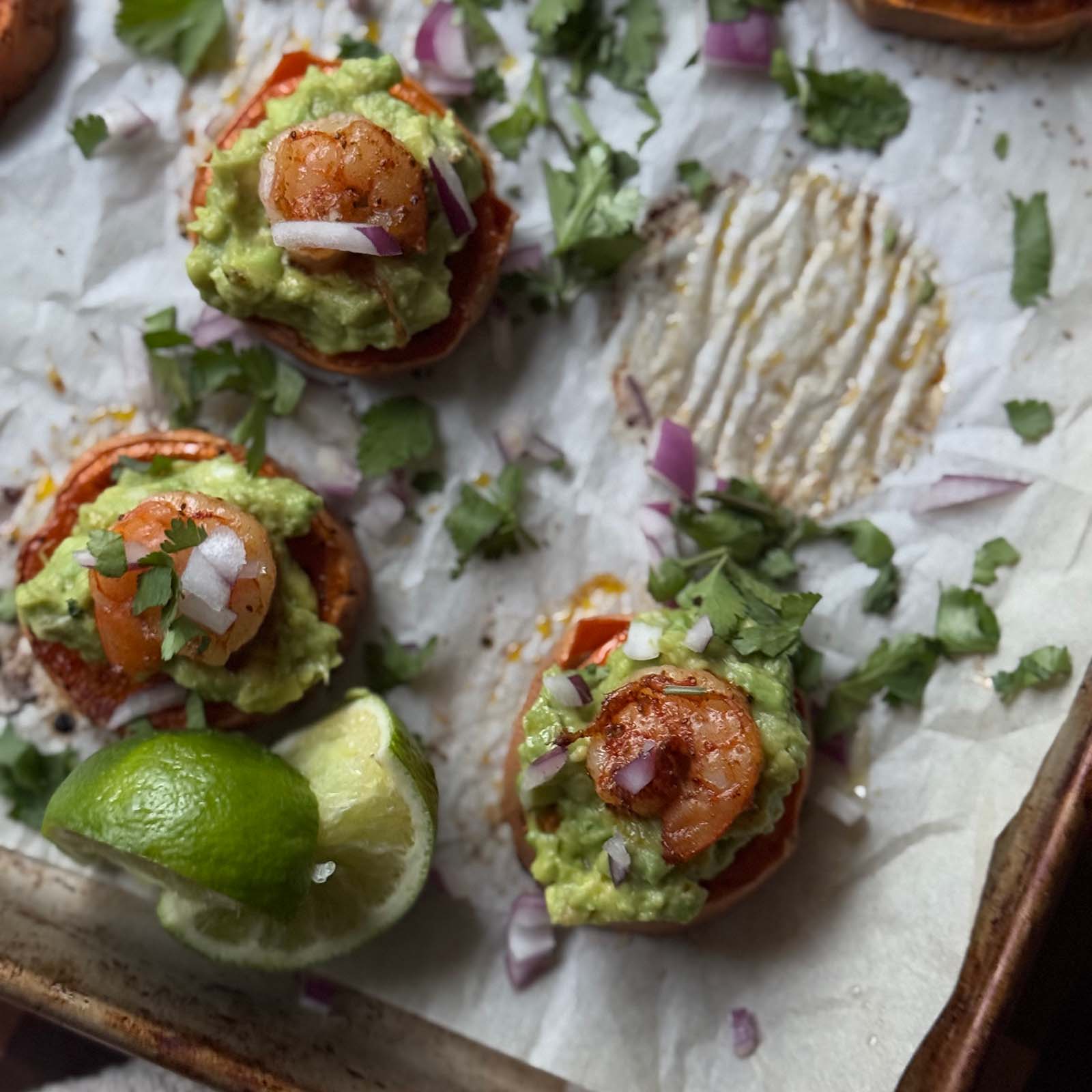 Sweet Potato Bites with Avocado