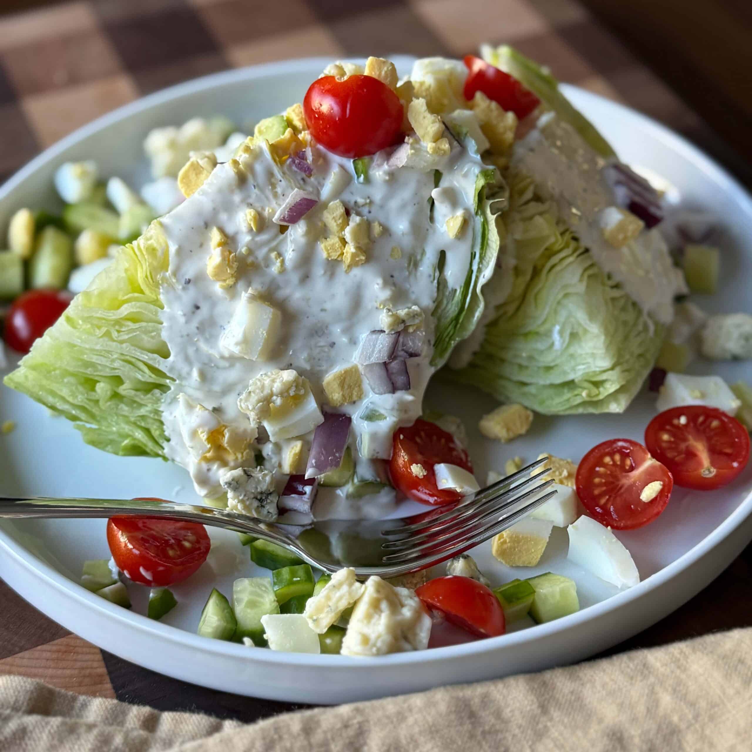Wedge Salad with Blue Cheese Dressing