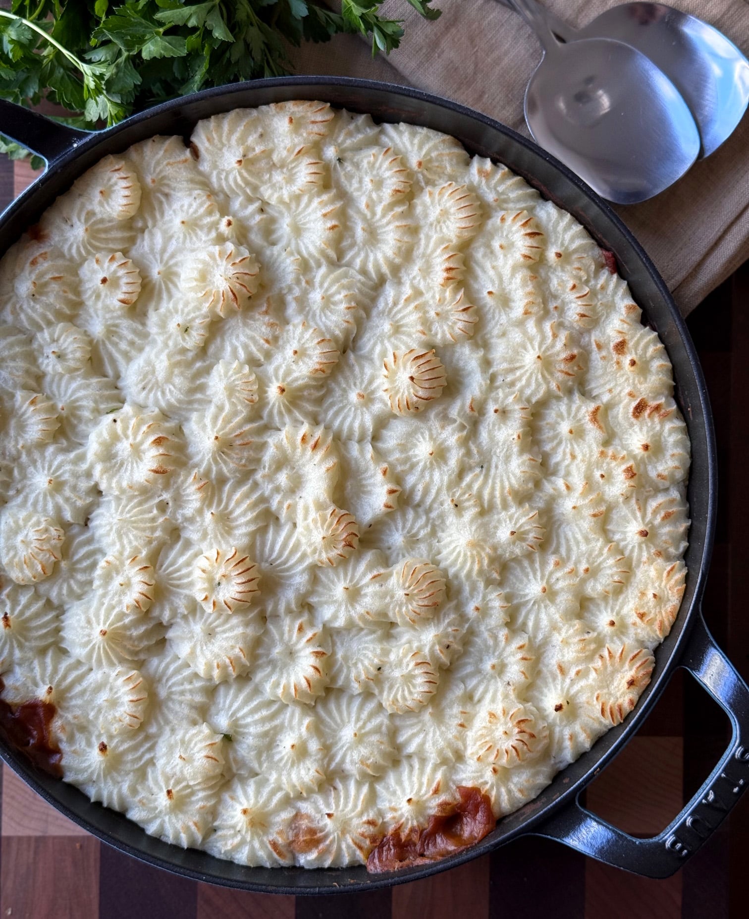 Vegetarian Lentil Cottage Pie Baked