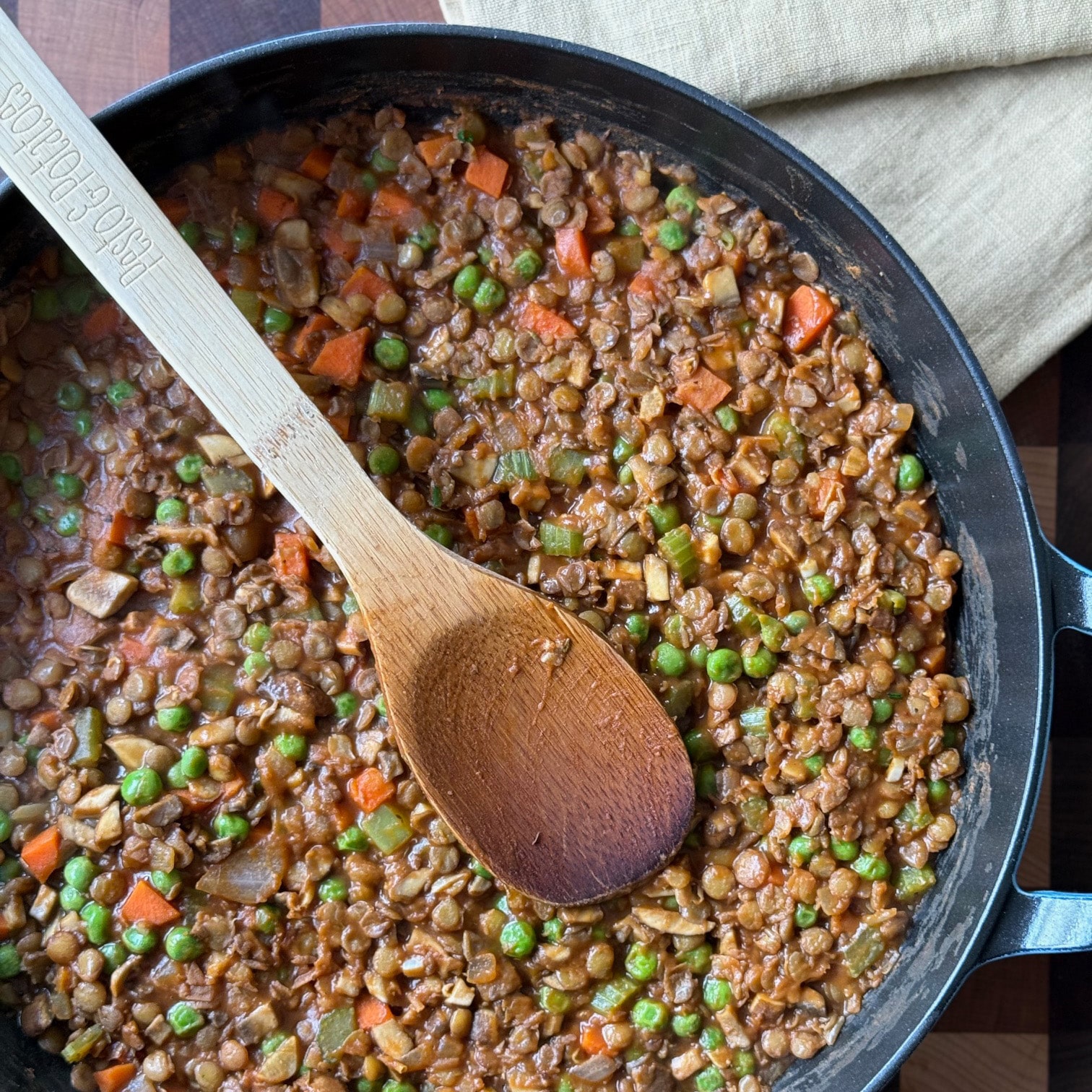 Vegetarian Lentil Cottage Pie Filling