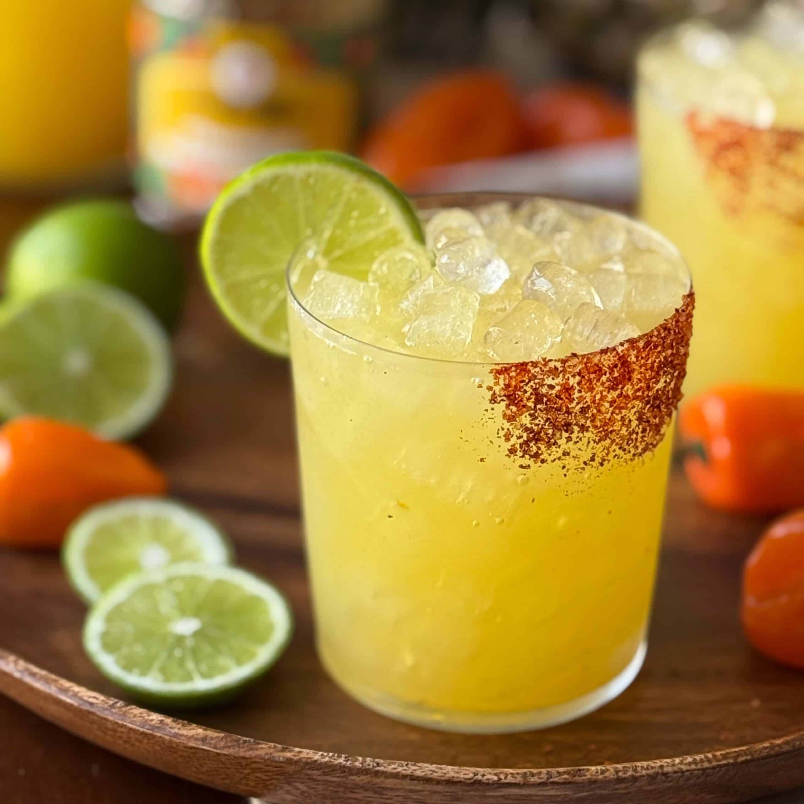 Pineapple Habanero Margaritas featuring Profanity Jam