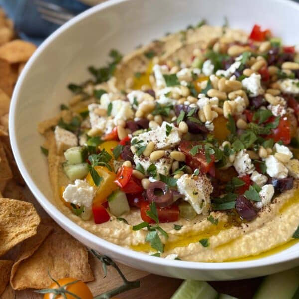 Greek Style Loaded Hummus