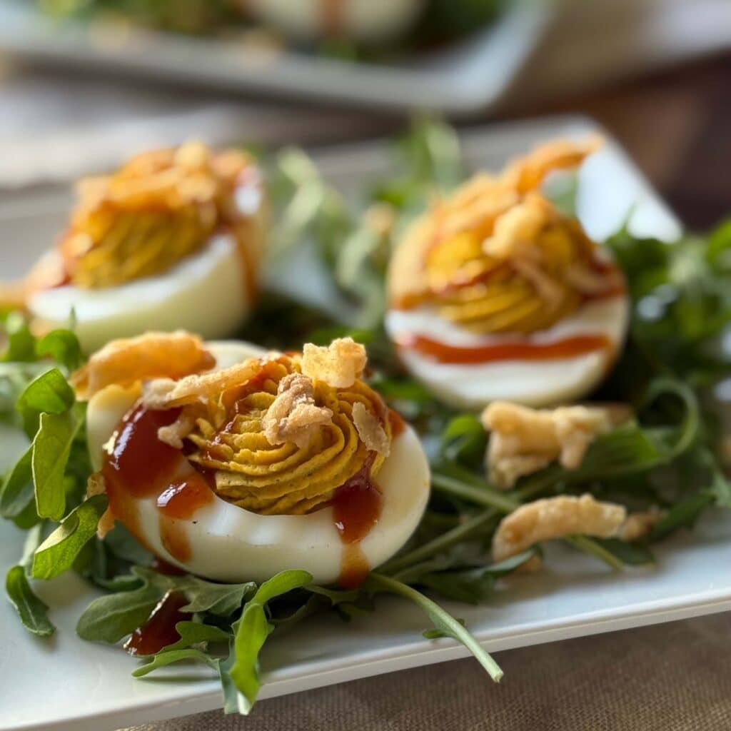 BBQ Ranch Deviled Eggs
