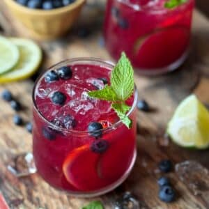 Blueberry Smash Mocktail - Serves 2