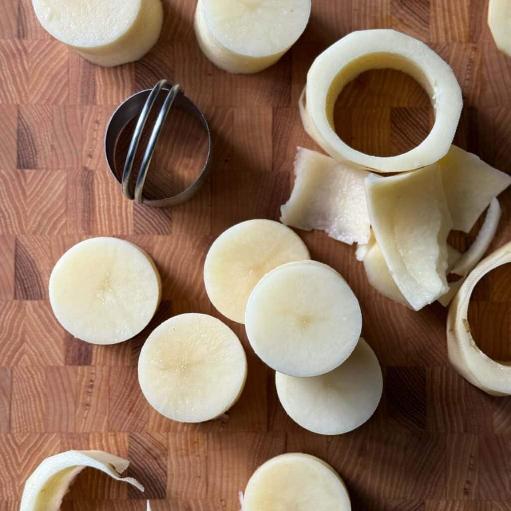 Fondant Potatoes Cut Into Rounds