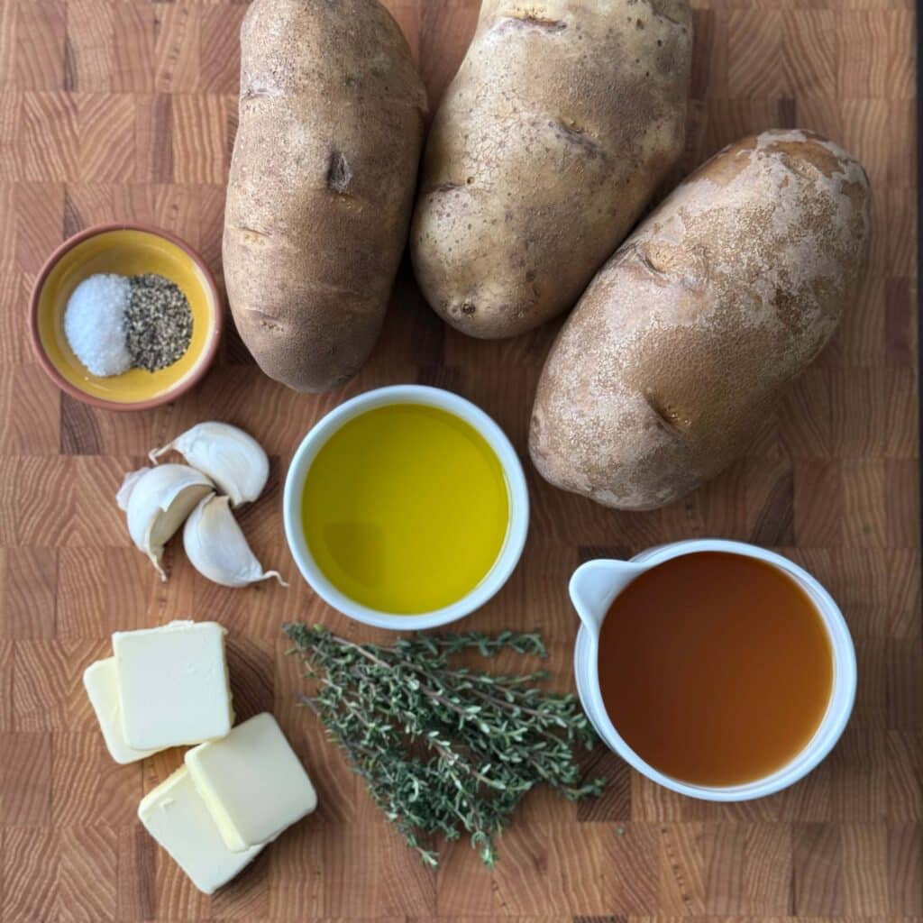 Fondant Potatoes Ingredients