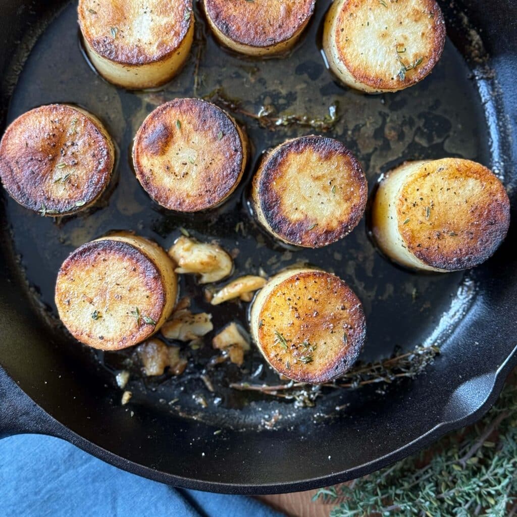 Fondant Potatoes Roast Until Tender