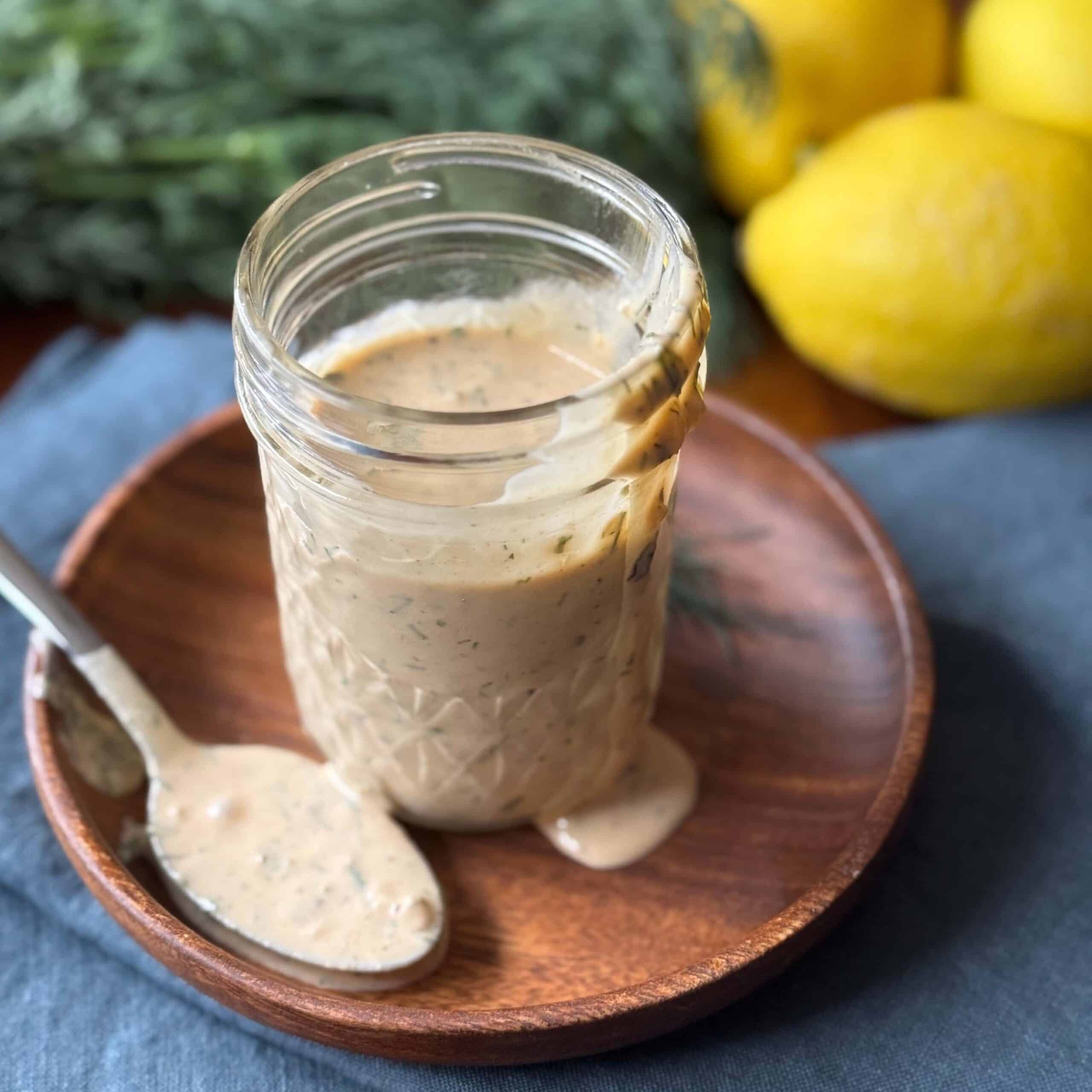 Herbed Tahini Sauce in a Jar