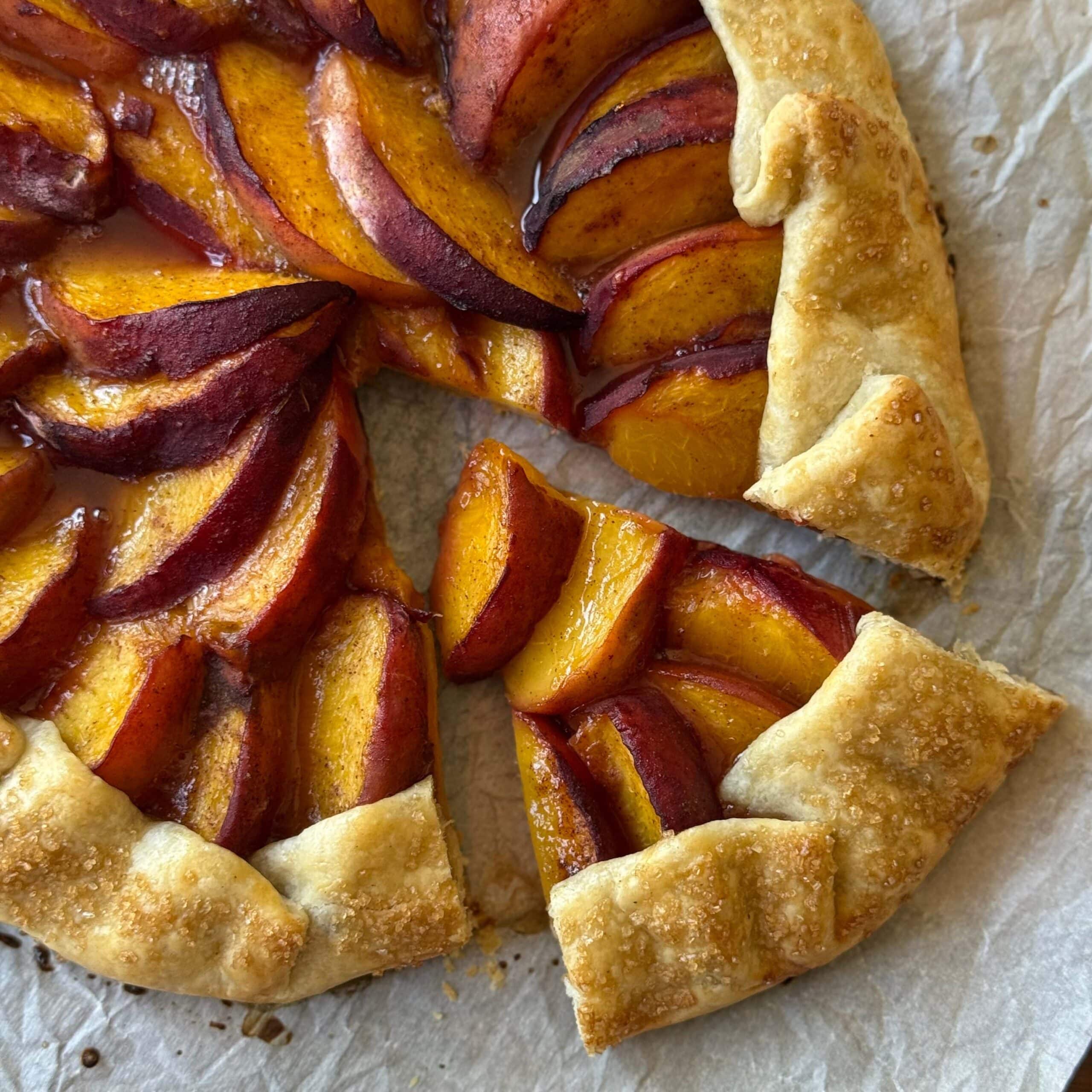 Peach Galette Single Slice