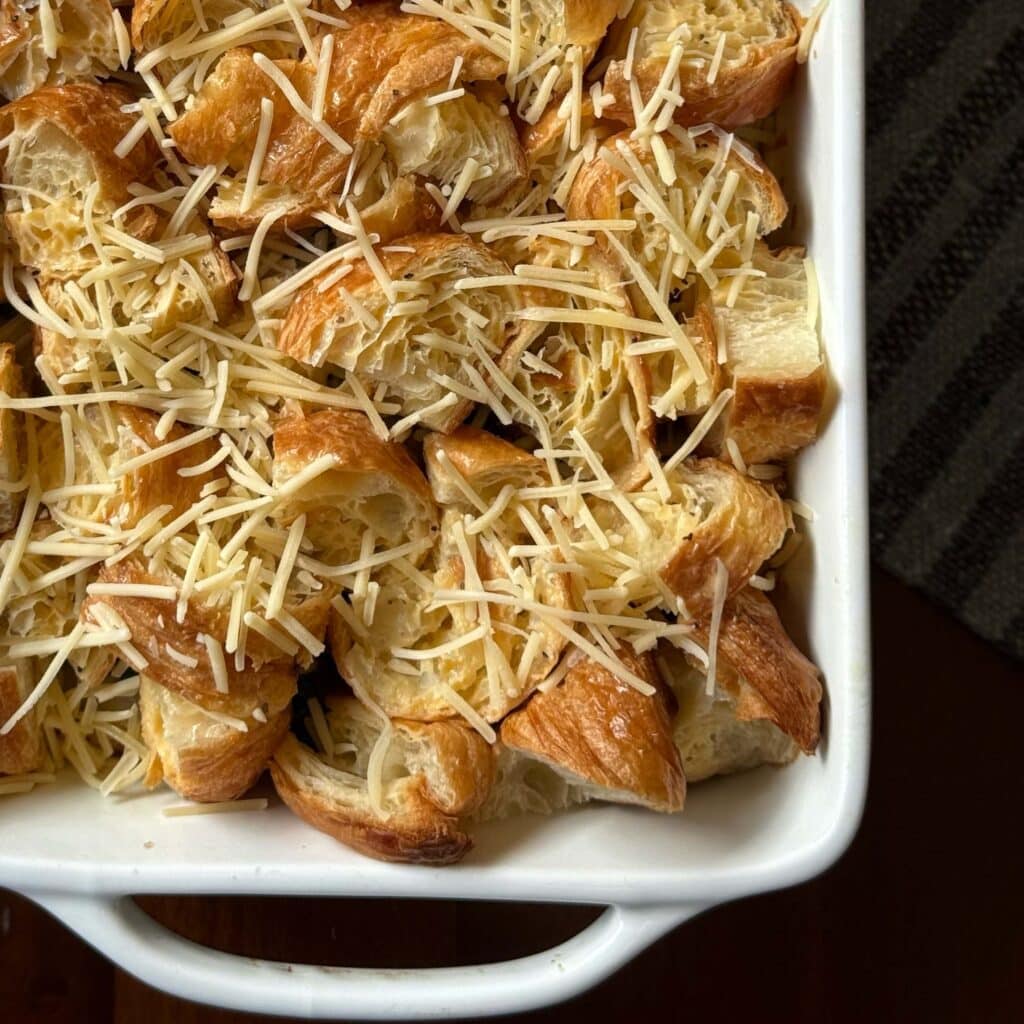 Croissant Breakfast Casserole Ready to Bake