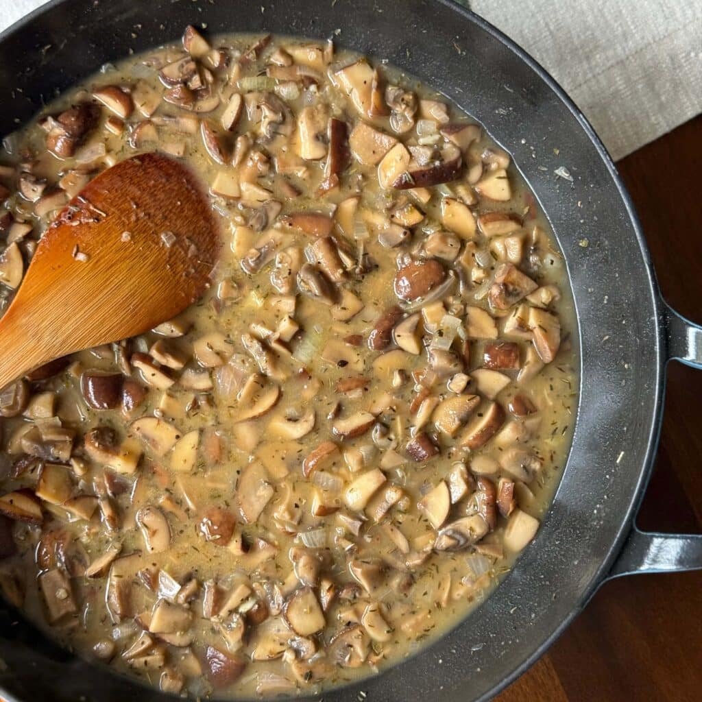Mushroom Gravy Step 5