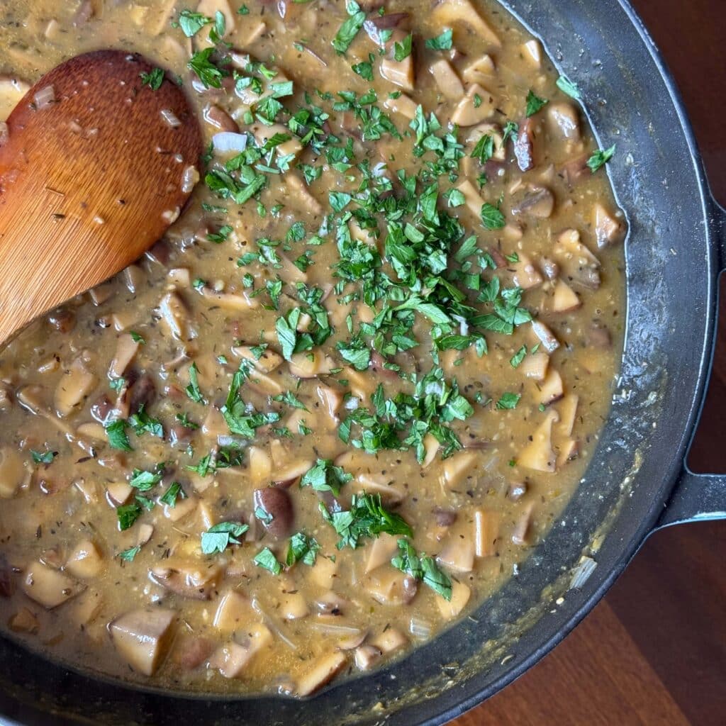 Mushroom Gravy Step 6