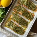 Salmon with Pesto Sauce