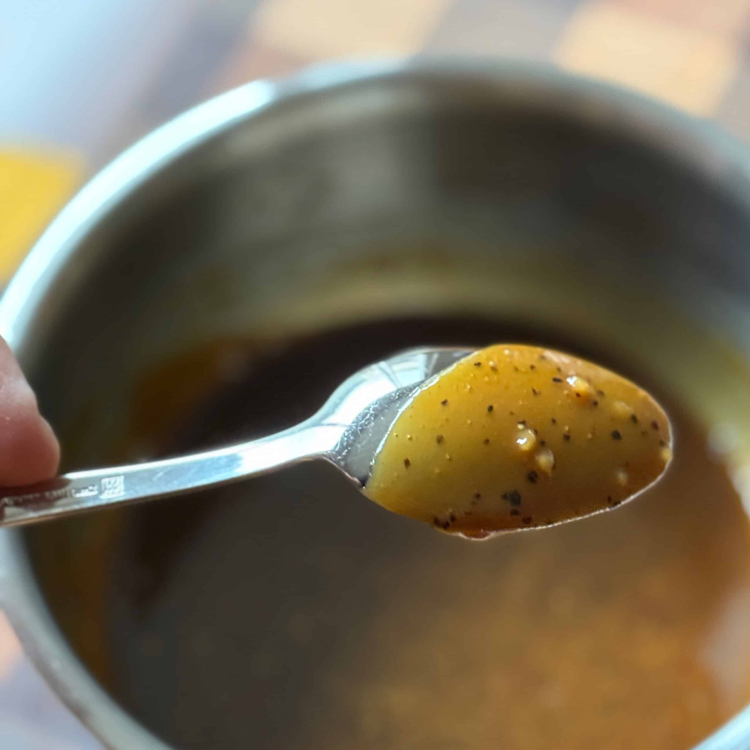 Maple Glaze on the Back of a Spoon