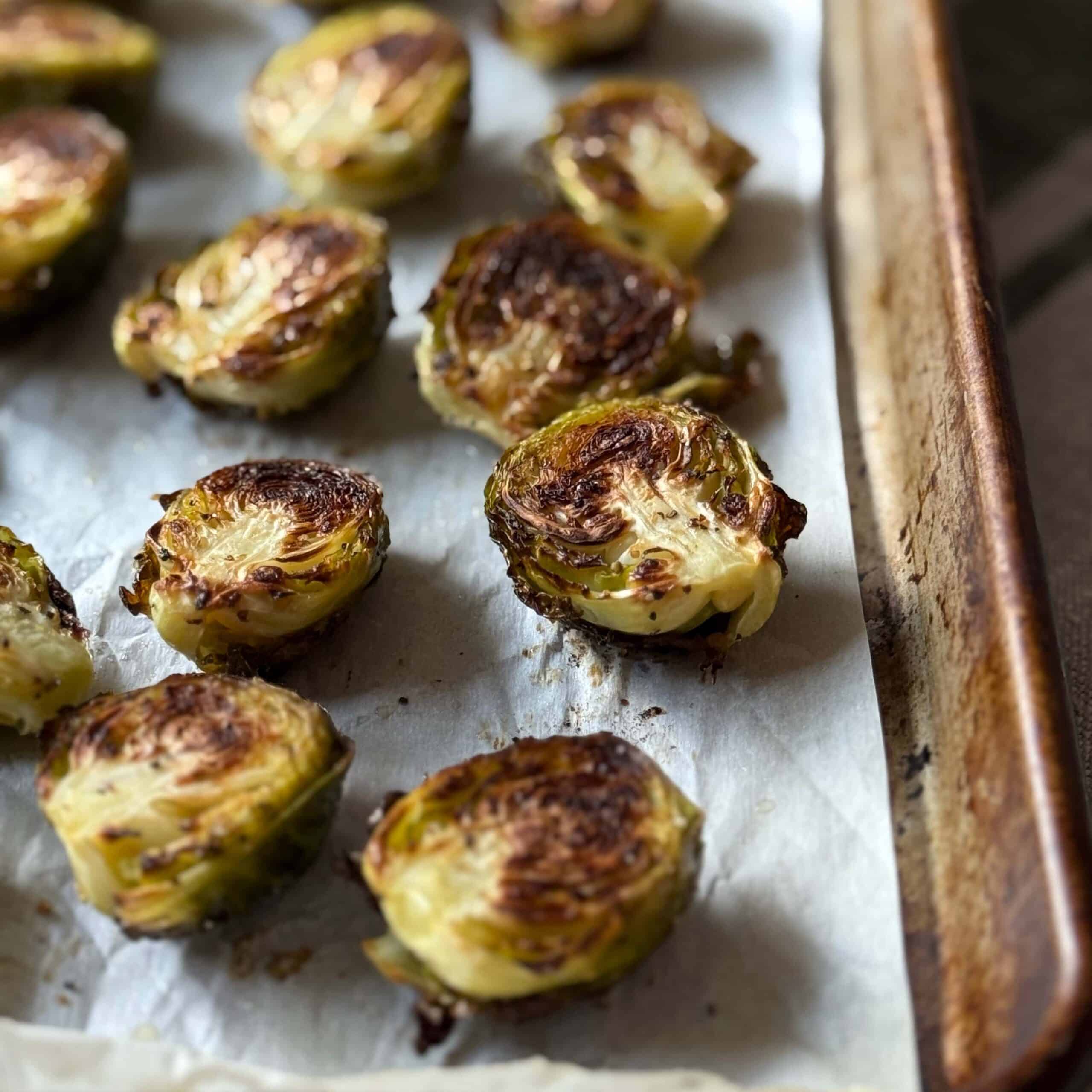 Roasted Brussels Sprouts on a Sheet Pan