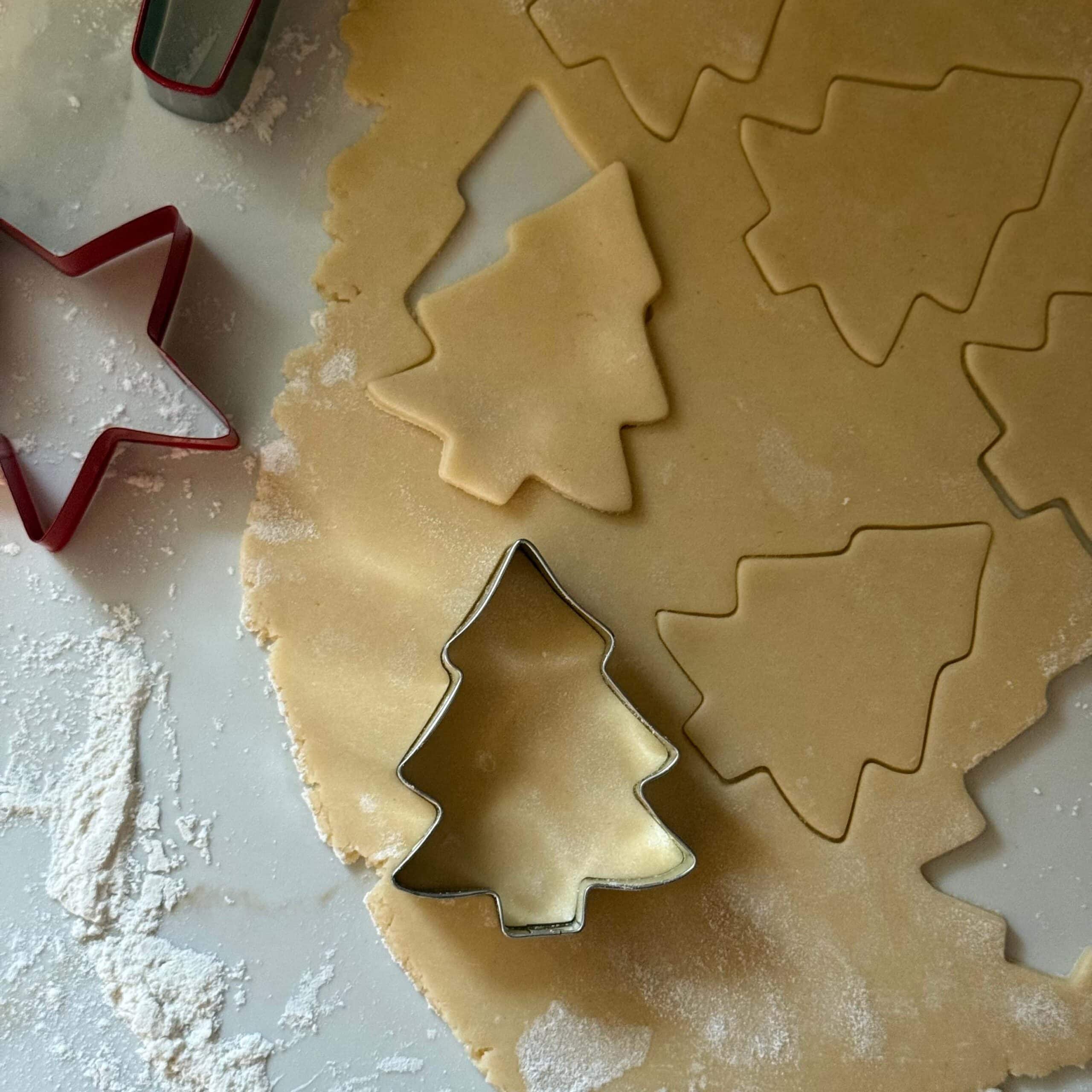 Sugar Cookie Cutout Trees