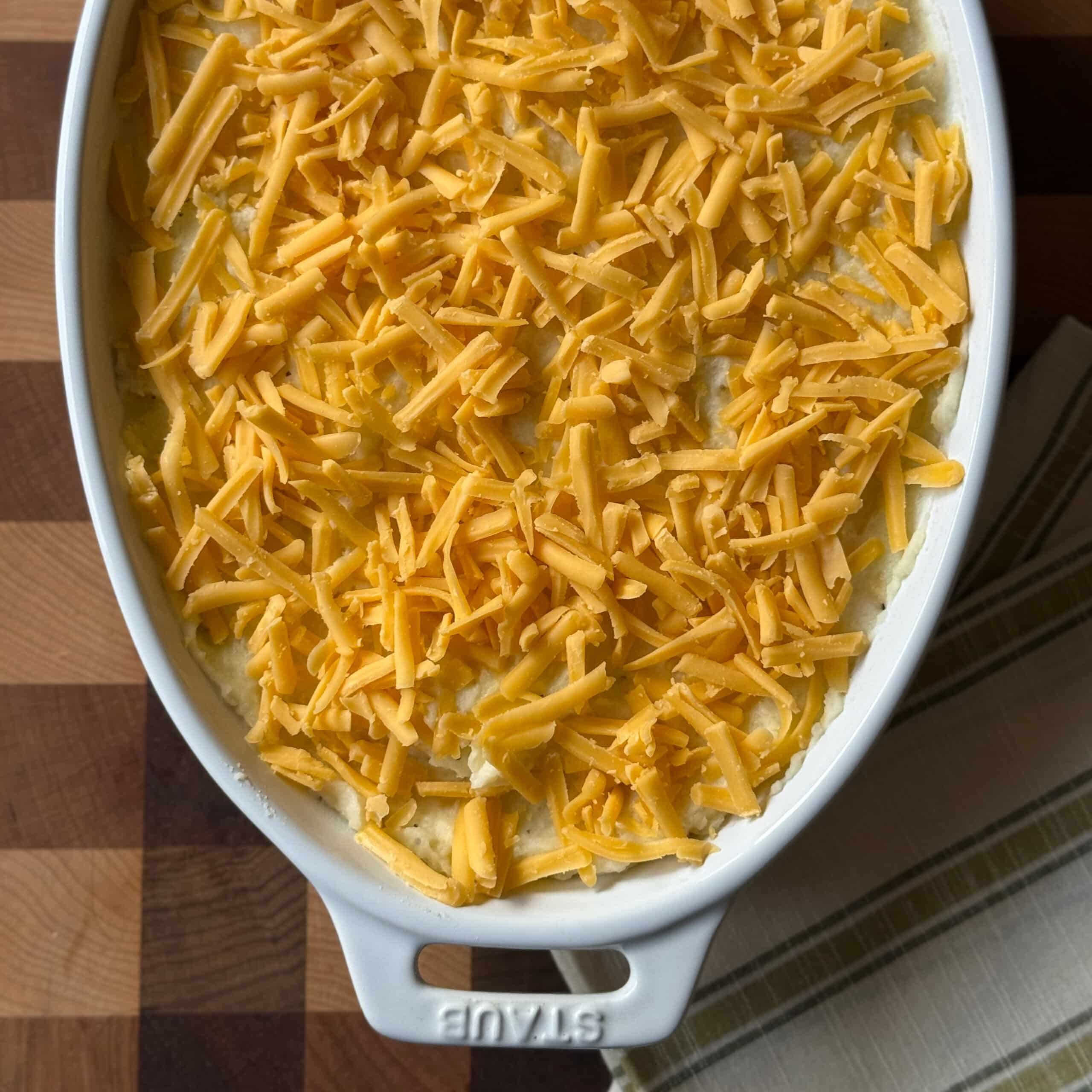 Cheesy Mashed Potato Casserole Topping