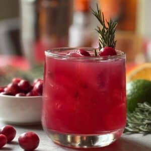Christmas Cocktail with Rosemary