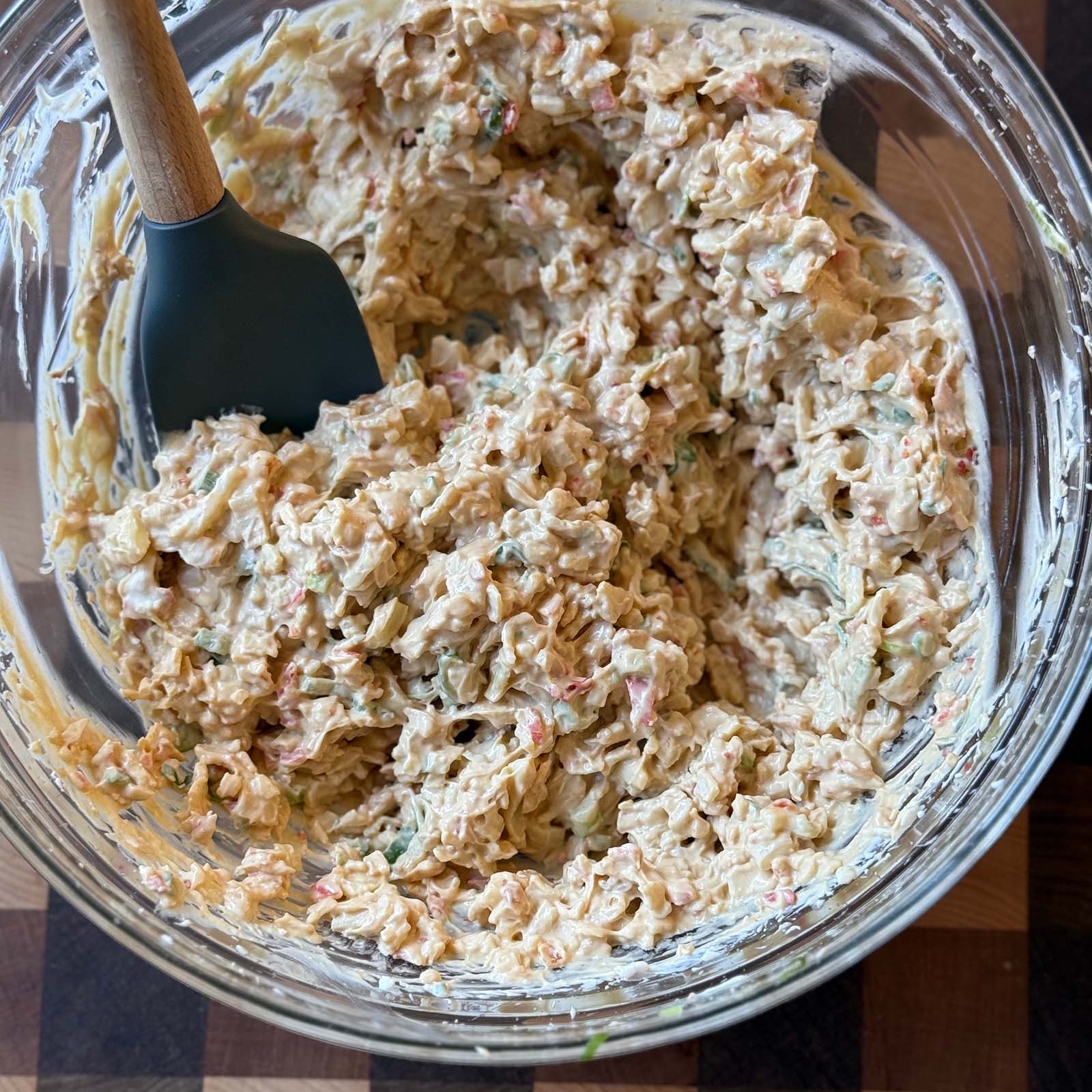 Mix Crab Dip Ingredients in a Bowl
