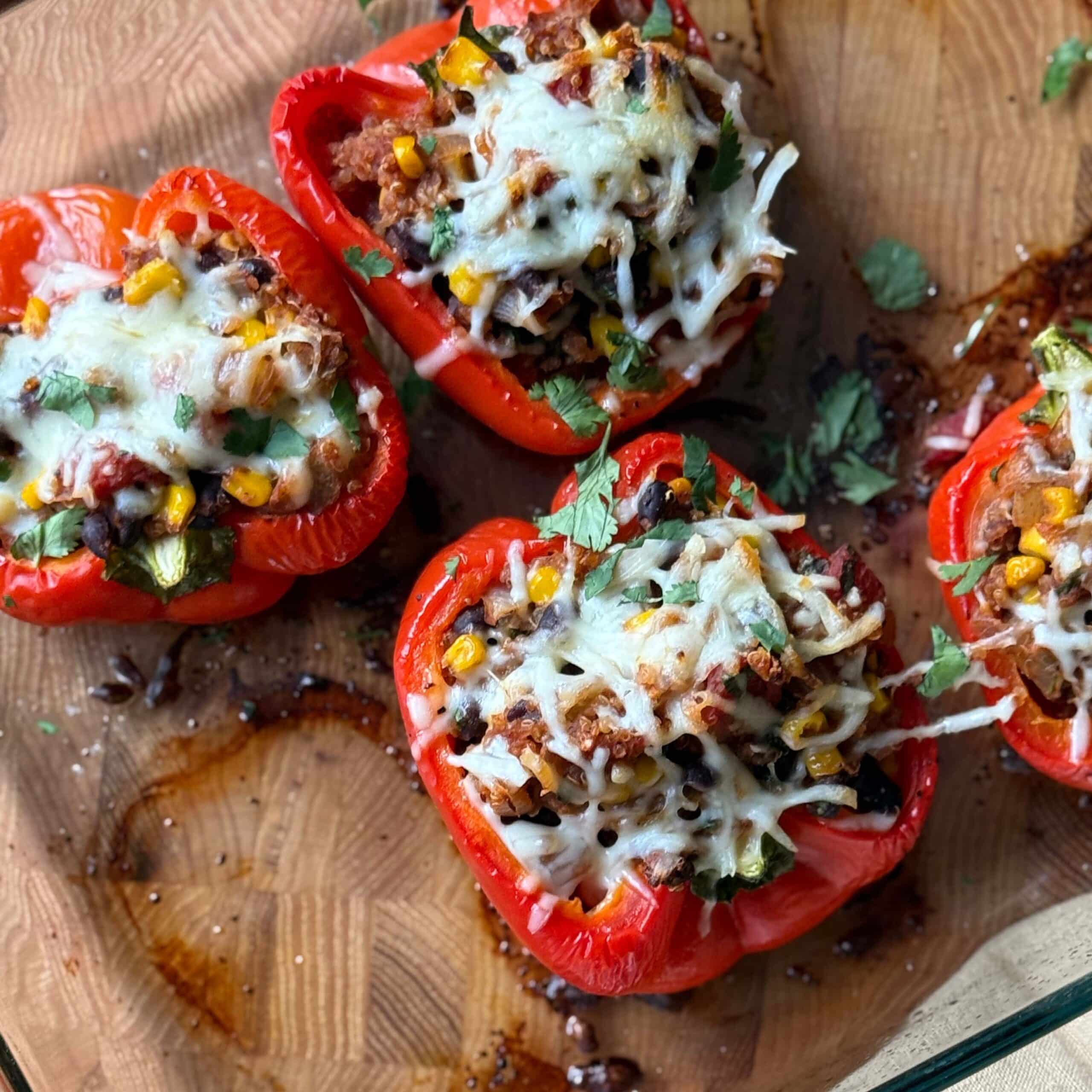 Stuffed Bell Peppers with Quinoa