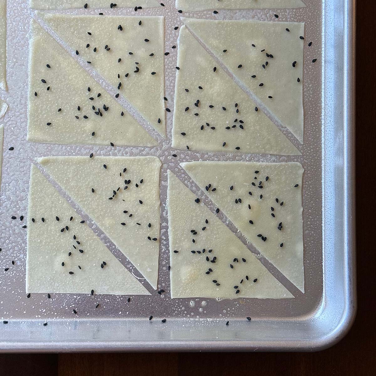 Unbaked Wonton Chips