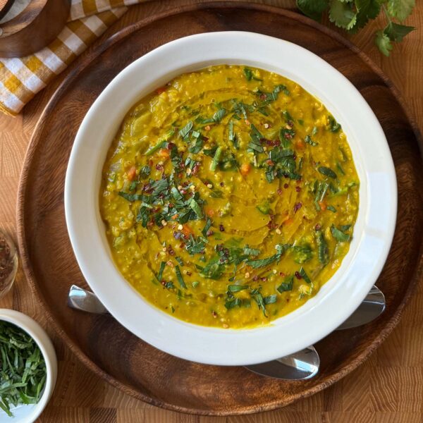 Lentil Soup with Spinach