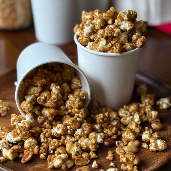 Caramel Popcorn with Peanuts - A Homemade Cracker Jack Recipe