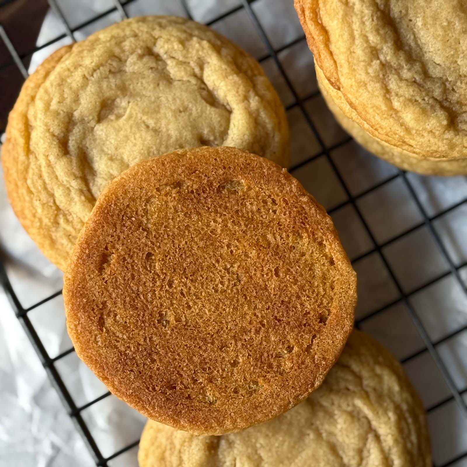 Gold Bottom of Chipless Cookie