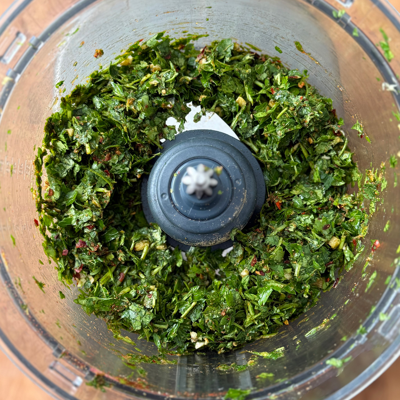 Chermoula Before Olive Oil Drizzle