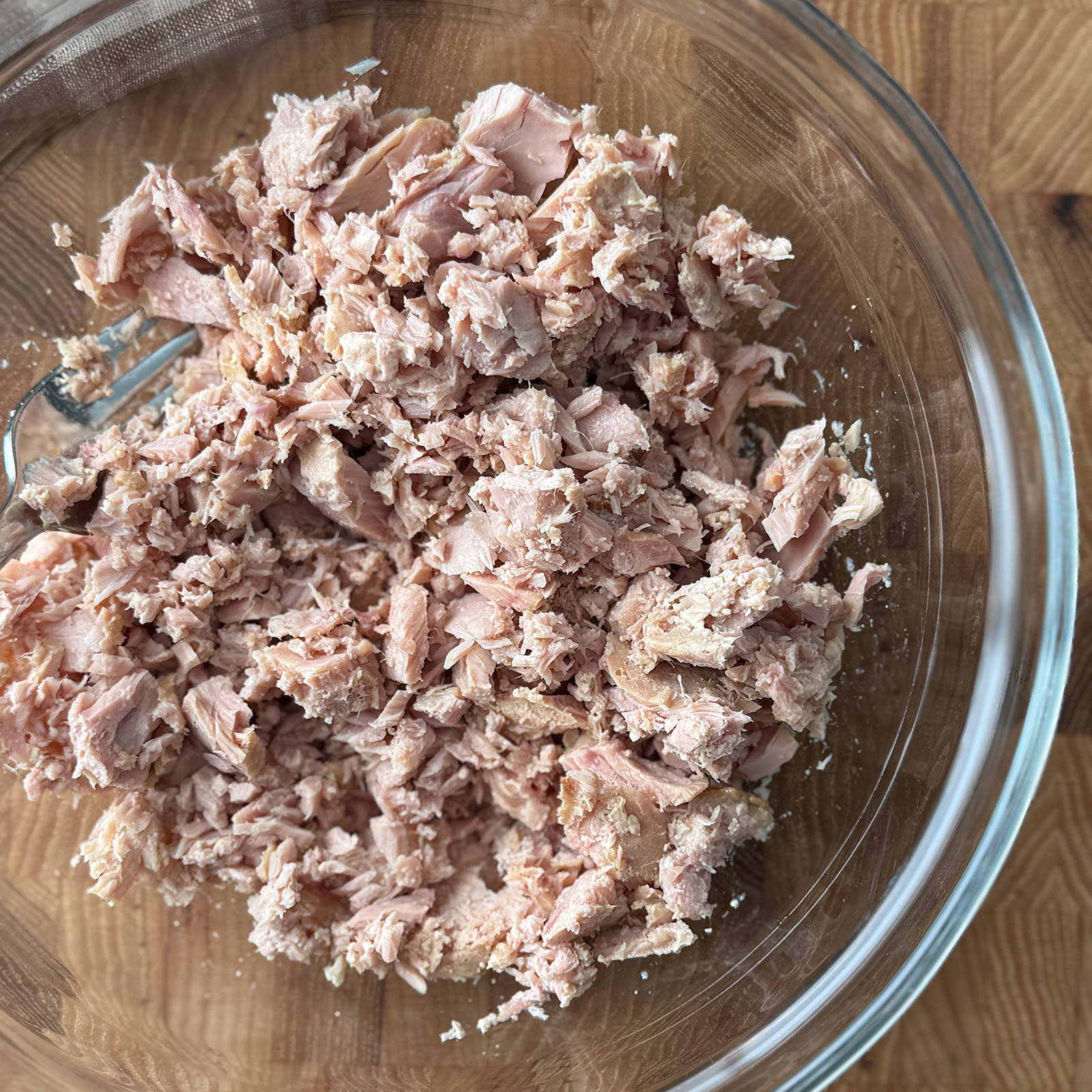 Flaked Tuna in a Bowl