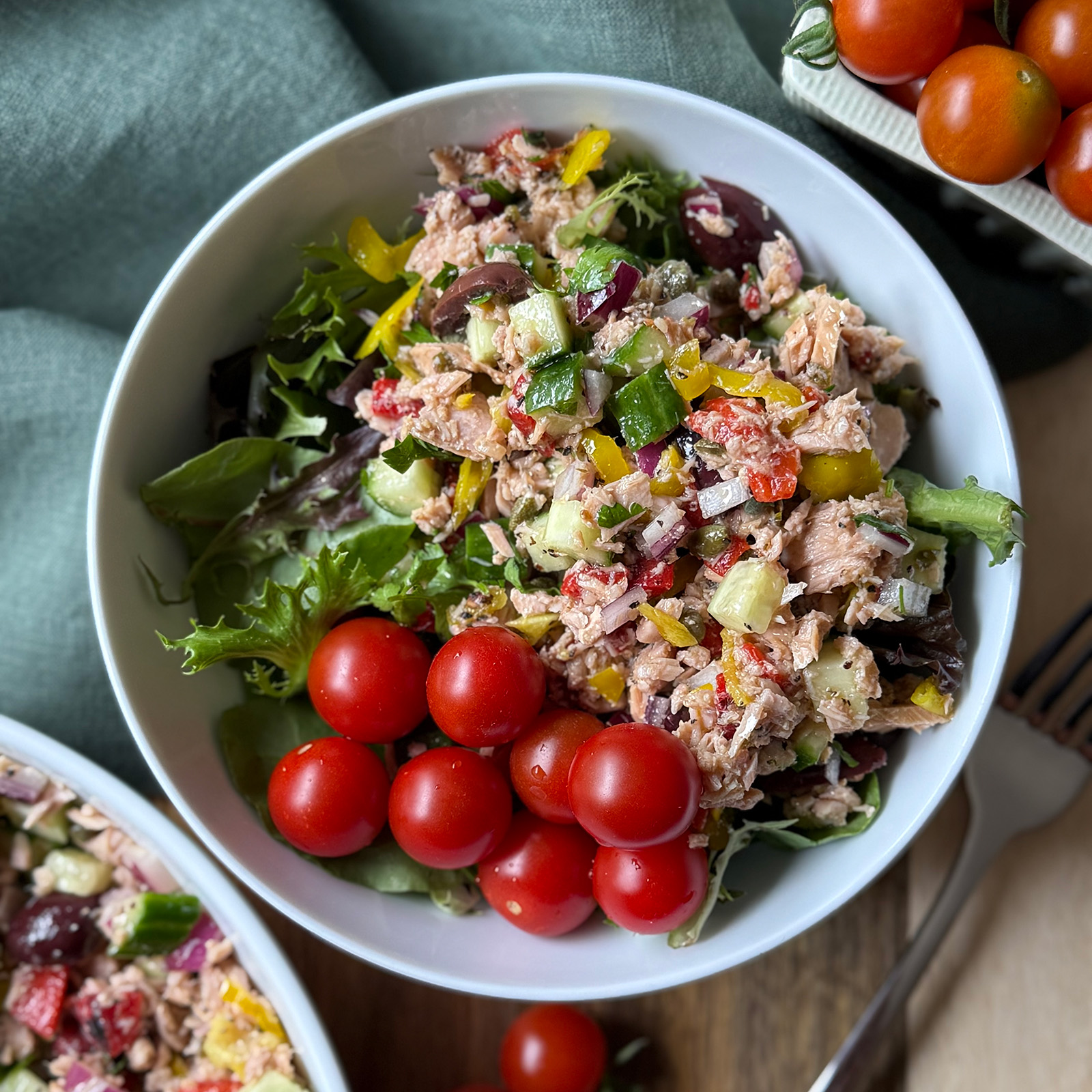 No Mayo Tuna Salad Serving