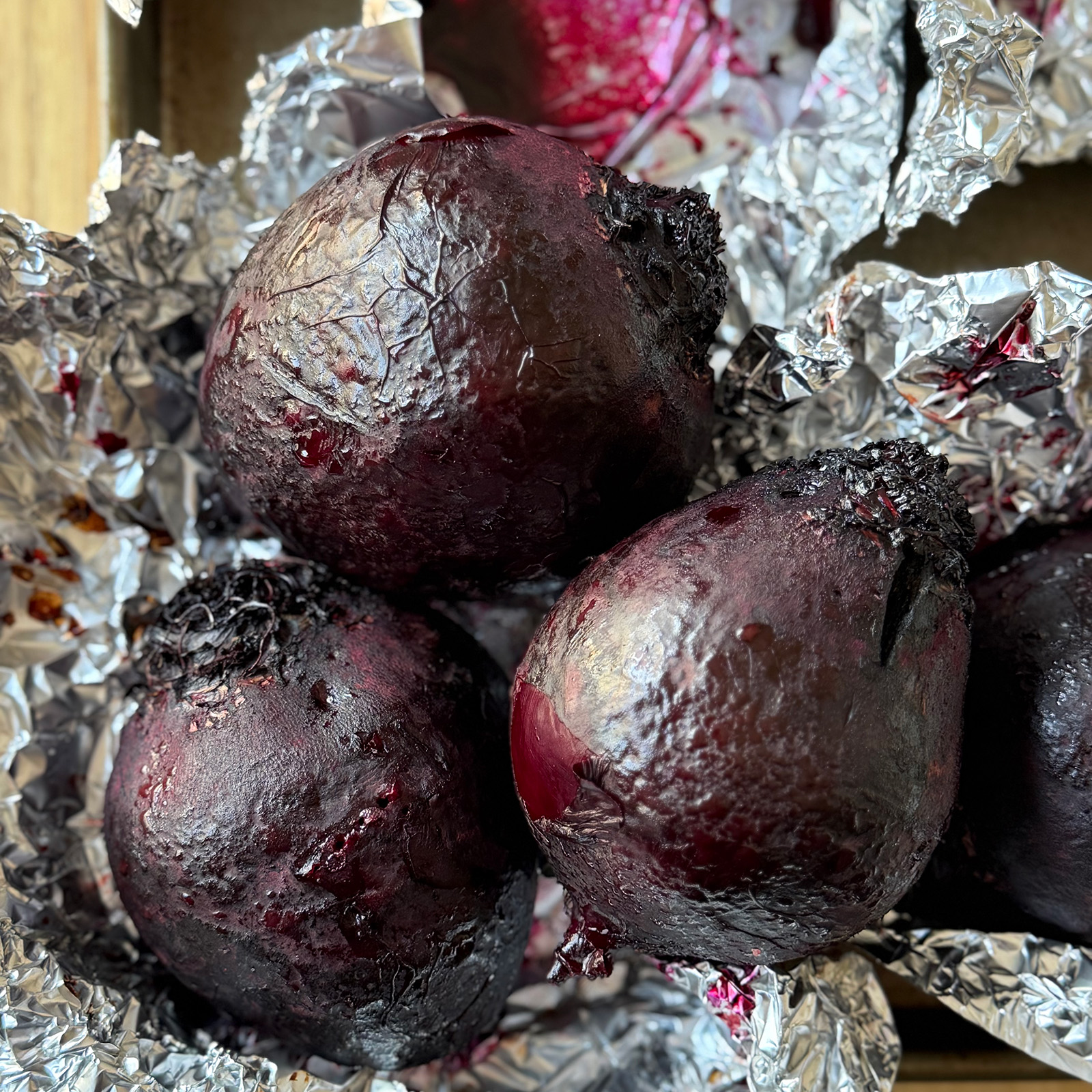 Whole Roasted Beets in Foil