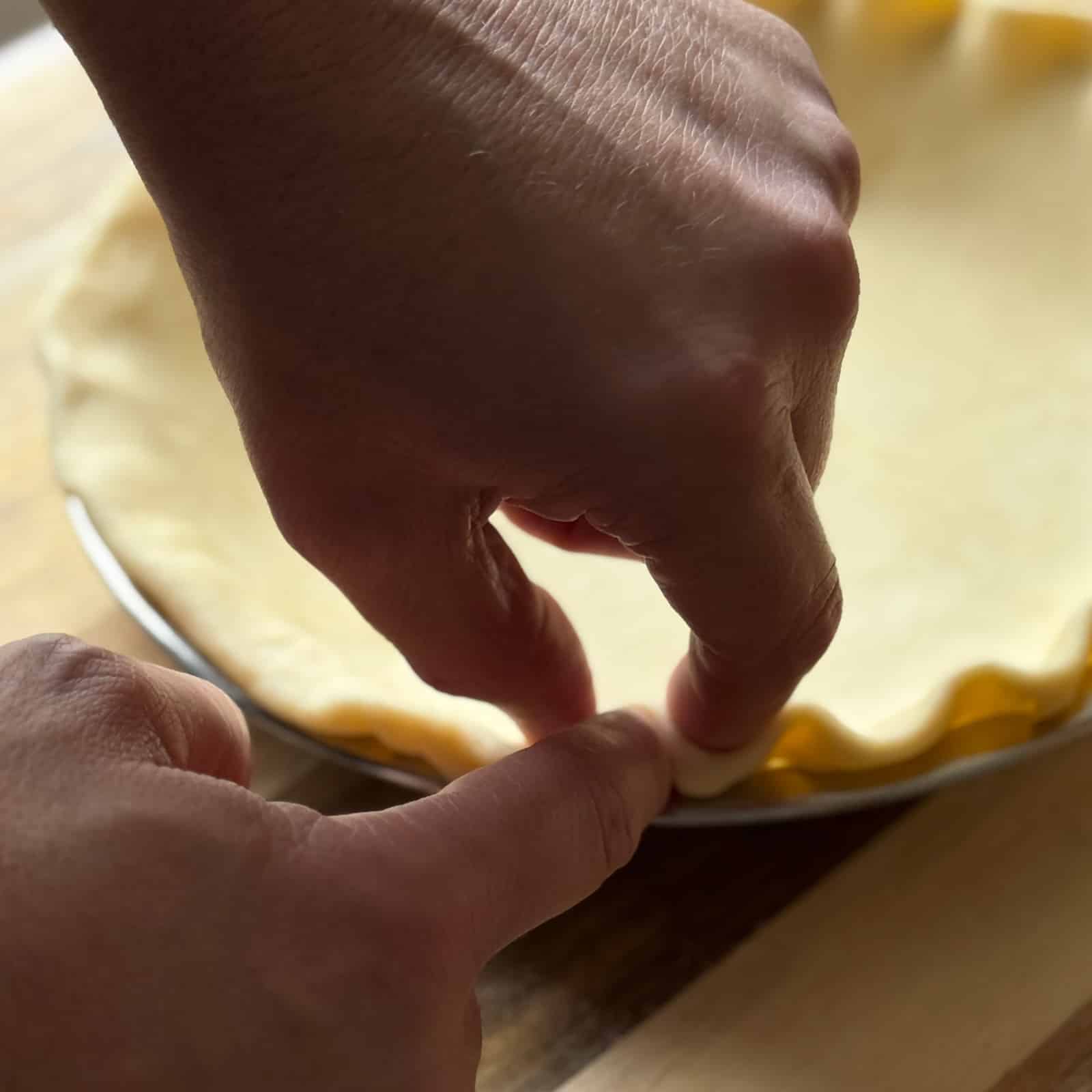 Finger Pinch Pie Dough Method
